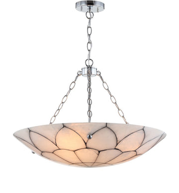 Bailey 23.5" Adjustable Marble/Metal LED Chandelier - JONATHAN Y